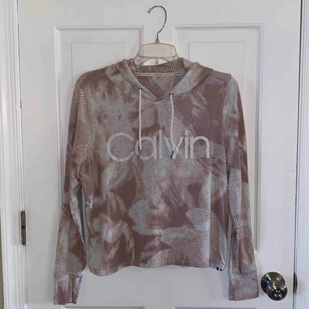 Calvin Klein long sleeve top with hood size S
